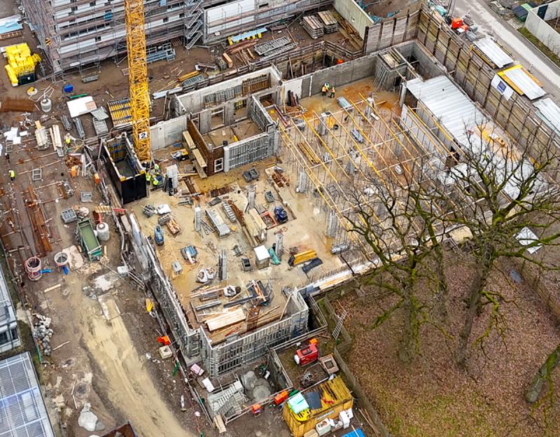 Baustelle Forschungsgebäude Tierhaltung R7, Universität Bielefeld
